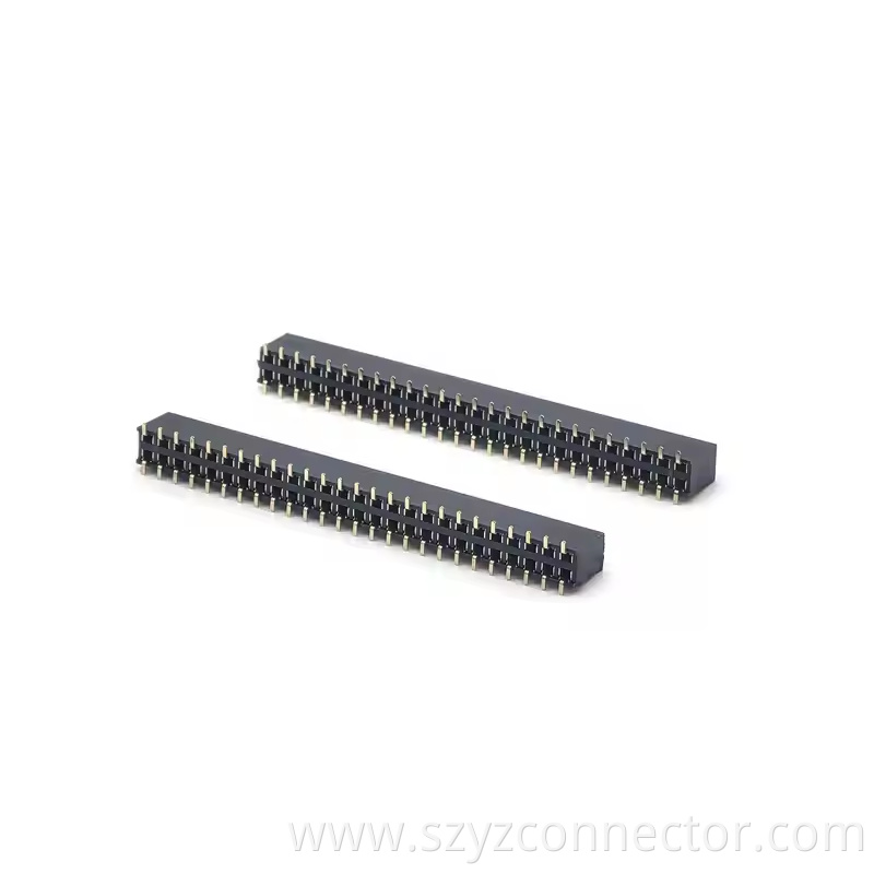 2.54mm Pitch Female Header Connector Dual Row SMT H8.5mm U Type 226P (2)